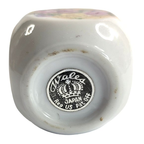 Vintage Wales Atomizer Perfume Bottle Floral Porcelain Japan - Picture 6 of 8